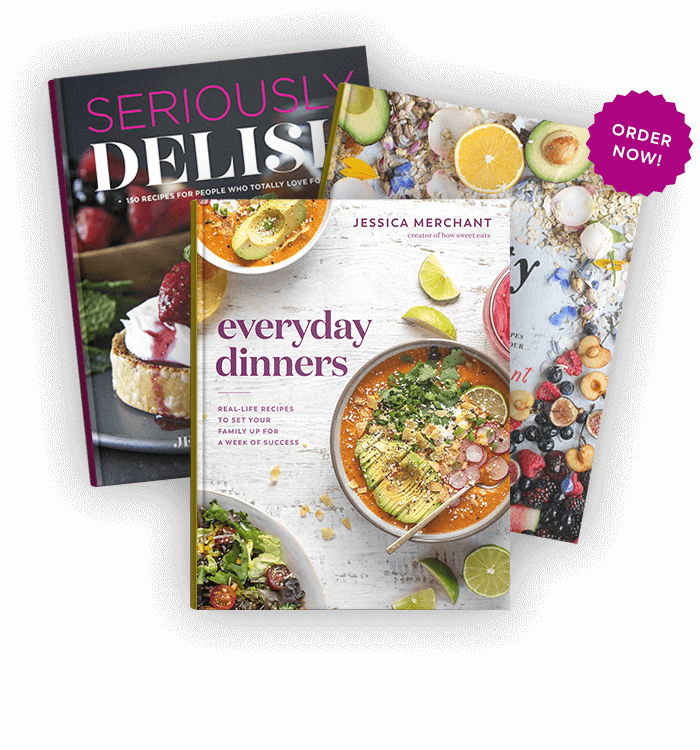 Everyday Dinners, Seriously Delish & The Pretty Dish book covers